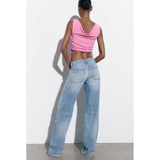 Women Vest Fashion Hot Girl Pleated