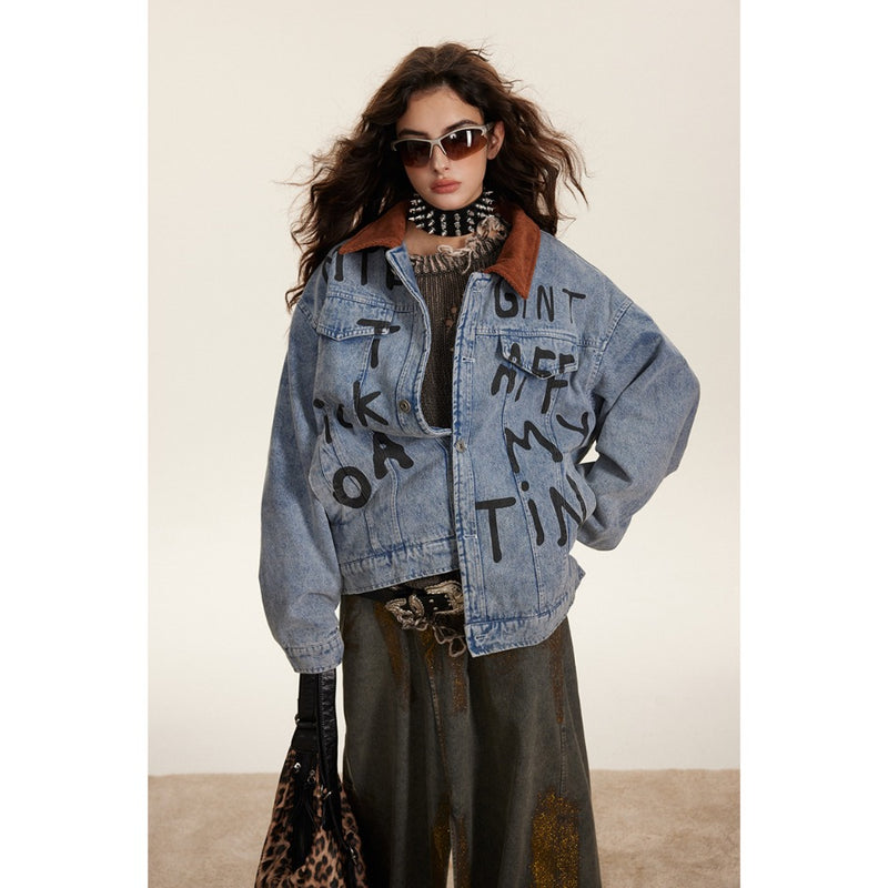 Unisex Coat Do the Old Cowboy Coat Couple Loose Thick