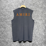 Amiri tank top spider letter printing