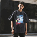 Mens Vintage T Shirt Half Sleeve T-Shirt Men Short Sleeve