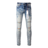Purple Brand Jeans Pure Cotton High Street Trend #9003