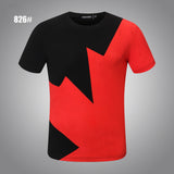 Dsq2 T Shirt Casual Sports Colorblock Short Sleeve Summer Men