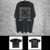 Amiri washed t-shirt simple square short sleeve