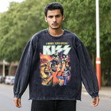 Mens Vintage Long Sleeve Shirt Long Sleeve T-Shirt Casual Men's and Women's