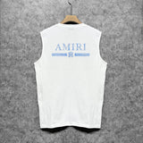 Amiri tank top with crayon horizontal stripes printing