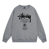 Stussy Sweatshirts Autumn/Winter Fleece Couple Sweatshirts