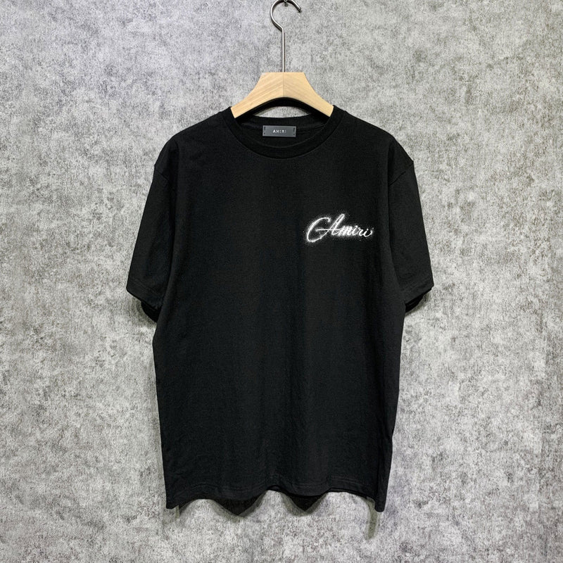 Amiri t shirts gypsophila printing short sleeve
