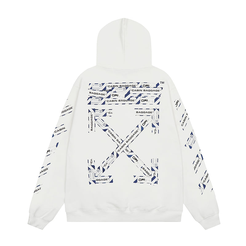 OFF WHITE Hoodie Trendy Street Style Personalized Cotton