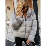Women Fur Jacket Fashion Plush Coat