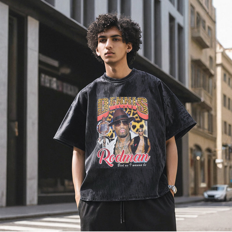 Mens Vintage T Shirt Retro Short Sleeve T-Shirt for Men and Women