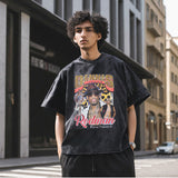 Mens Vintage T Shirt Retro Short Sleeve T-Shirt for Men and Women