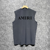 Amiri tank top new thick letterprinting
