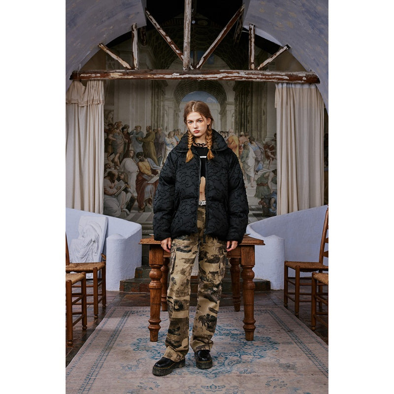 Unisex Coat Cotton-Padded Casual Couple Coat