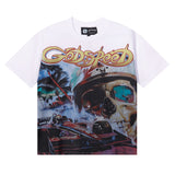 Godspeed T Shirts Skull Racing Printed Cotton Casual Short Sleeves Men and Women