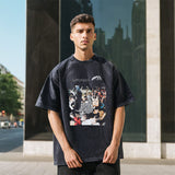 Mens Vintage T Shirt Summer Vintage Hiphop