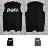 Amiri tank top ruffle letterprinting