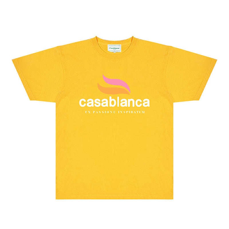 Casablanca T Shirts Fashion Print Street