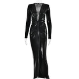 Women Dress Elegant Sexy Knitted Dress