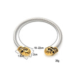 Bracelet Hip Hop Skull Bracelet Fashion Stainless Steel Bracelet Jesus Pieces Crosses Egypt Pieces