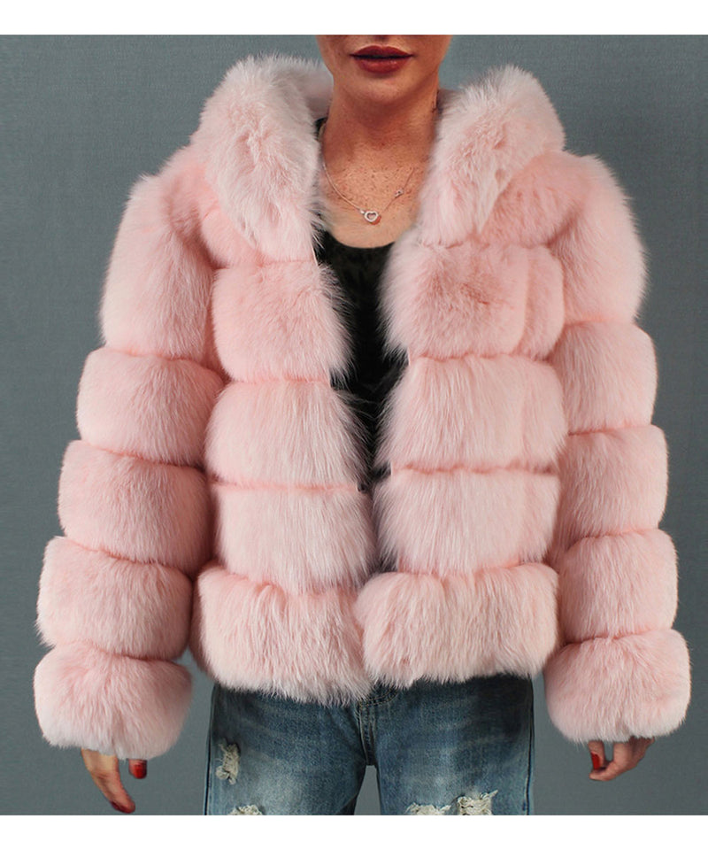 Women Fur Jacket Fashion Plush Coat