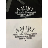 Amiri T Shirts Fashion Print Couple High Street