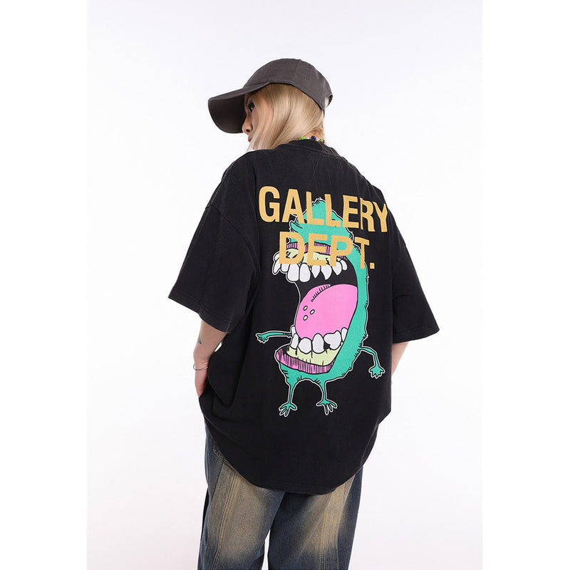 Unisex T-Shirts GALLERY DEPT Monster Print Loose T-Shirt