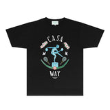 Casablanca T Shirts Fashion Print Street