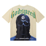 Godspeed T Shirts Masked Man Printed Cotton Crew Neck Short Sleeve Men and Women
