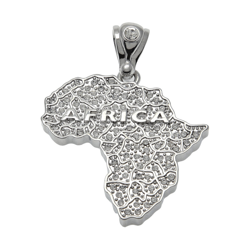 Jewelry Diamond Africa map Twist chain Africa map Spectrum