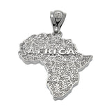 Jewelry Diamond Africa map Twist chain Africa map Spectrum
