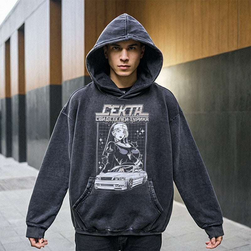 Mens Vintage Hoodie Sweater Men's Casual