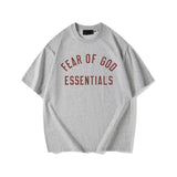 Fog Essentials T Shirts Autumn/Winter FOG Letter Print Crew Neck Short Sleeves