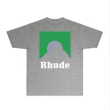 Rhude T Shirts Printed Trendy Pure Cotton