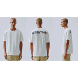 Fog Fear of God Essentials T Shirt Double Line Short Sleeve Reflective Letter Loose Couple T-shirt