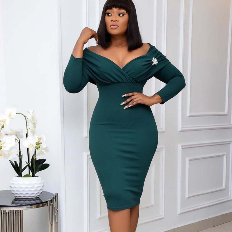 Women Dress Autumn Women Clothing plus Size Long Sleeve Dress