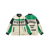 Unisex Pu Jacket Retro Loose Motorcycle Jacket