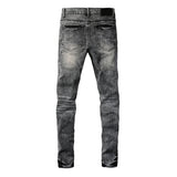 Purple Brand Jeans Pure Cotton High Street Trend #9105
