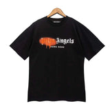Palm Angels T Shirts Angel Letter Print Short-Sleeve T-shirt Men's Half Sleeve