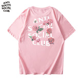 Anti Social Club T Shirt Men's Summer Men's Cotton Short-Sleeved T-shirt