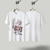 Travis Scott T Shirts x Mitchell x Ness Texas AM Aggies Hand-Drawn Short Sleeve