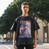 Mens Vintage T Shirt Cartoon Short Sleeve T-Shirt Men