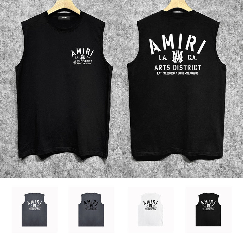 Amiri tank top los angeles california printing