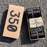 Men's socks - european and american streetwear brand boxed aj athletic socks - m crew socks - graffiti barbed wire trendy socks - travis scott collaboration
