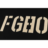 Fog Essentials T Shirts Spring/Summer FOG Flocking Letter Pattern Crew Neck Short Sleeves