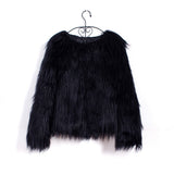 Women Fur Jacket Plush White Warm Coat