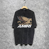 Amiri washed t-shirt mottled pegasus short sleeves
