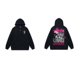 Stussy Hoodie Zip-Up Cardigan Fleece Hooded Sweater