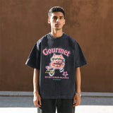 Mens Vintage T Shirt Short Sleeve T-Shirt Men's Retro