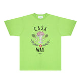 Casablanca T Shirts Fashion Print Street