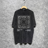 Amiri washed t-shirt simple square short sleeve